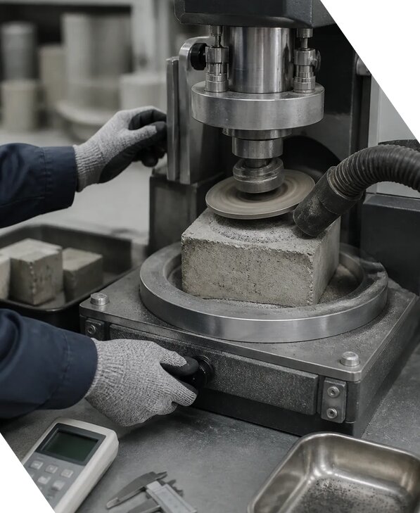 Лабораторное испытание бетона на истираемость в Новошахтинске